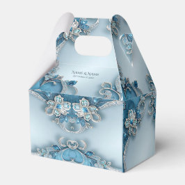 Favoritruta för blå Blommigt Presentaskar