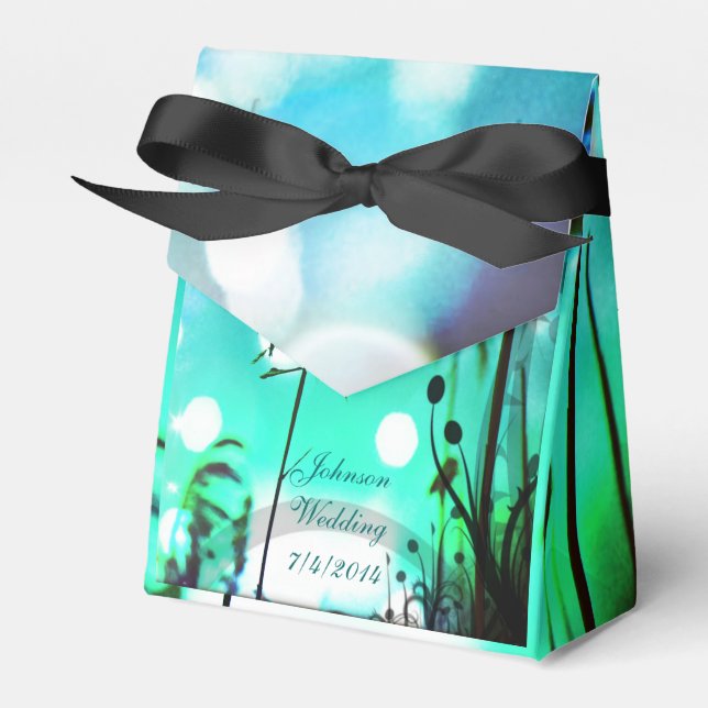 Favoritruta för blå Gnistra *Anpassa* Presentaskar (Framsidan Sidan)