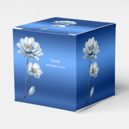 Favoritruta för blå vattenfärgsblommor presentaskar