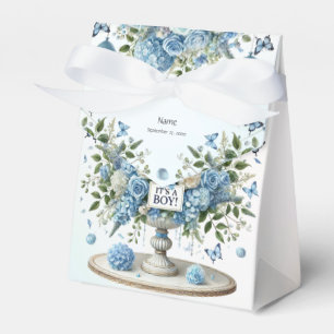 Favoritruta för blå vit Blommigt Vas Presentaskar