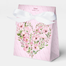 Favoritruta för Blommigt av rosa Heart Presentaskar