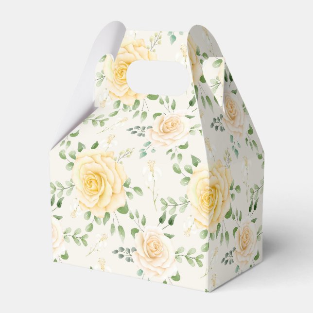 Favoritruta för blommigt Skriv ut part Presentaskar (Framsidan Sidan)