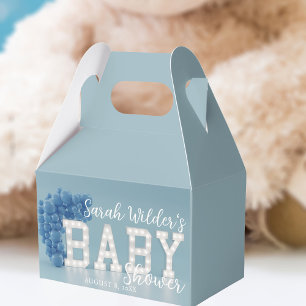 Favoritruta för Blue Ballon Arch Baby Shower Presentaskar