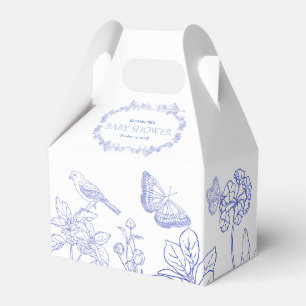 Favoritruta för Blue Garden Chinoiserie Baby Showe Presentaskar