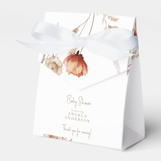 Favoritruta för Boho Baby Shower-Tack Presentaskar (Framsidan Sidan)