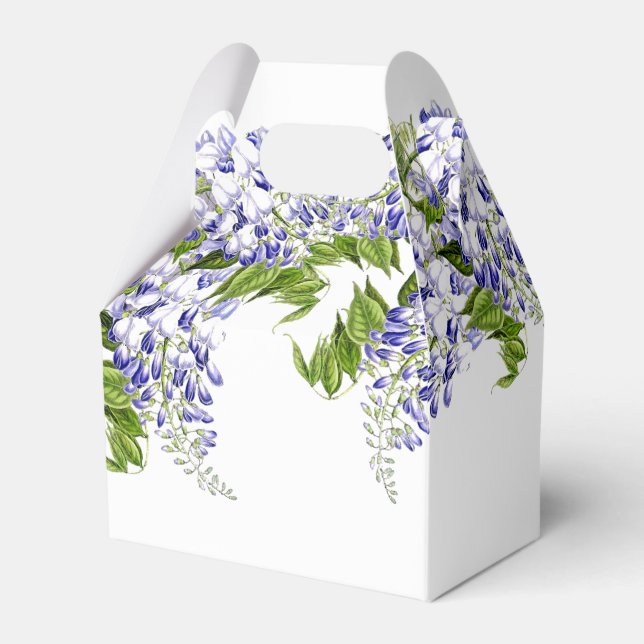 Favoritruta för Botaniska Wisteria Flowers-Blommig Presentaskar (Framsidan Sidan)