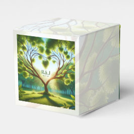 Favoritruta för Bröllop par Monogram Presentaskar