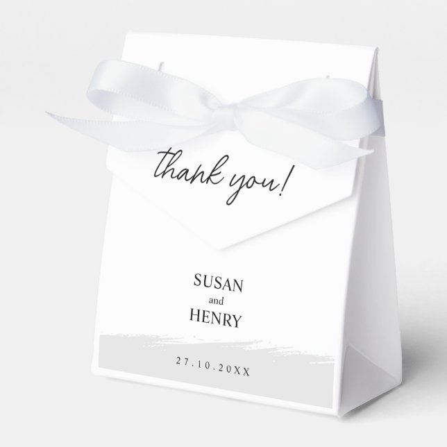 Favoritruta för bröllop | Svartvit Presentaskar (Framsidan Sidan)