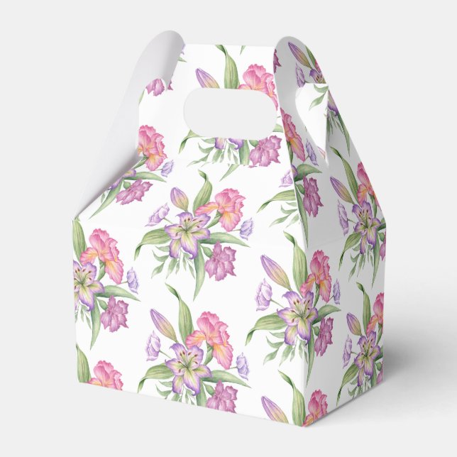 Favoritruta för bröllopsblommor presentaskar (Framsidan Sidan)