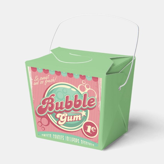 Favoritruta för bubbelgummi presentaskar (Framsidan Sidan)