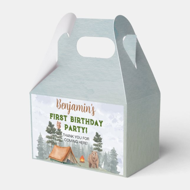 Favoritruta för Campingland Birthday Presentaskar (Baksidan Sidan)
