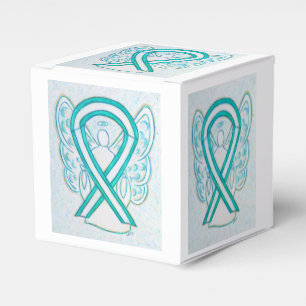 Favoritruta för Cervix Cancer Awareness Ribbon Pa Presentaskar