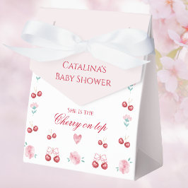 Favoritruta för Cherry on Top Blommar Baby Shower Presentaskar