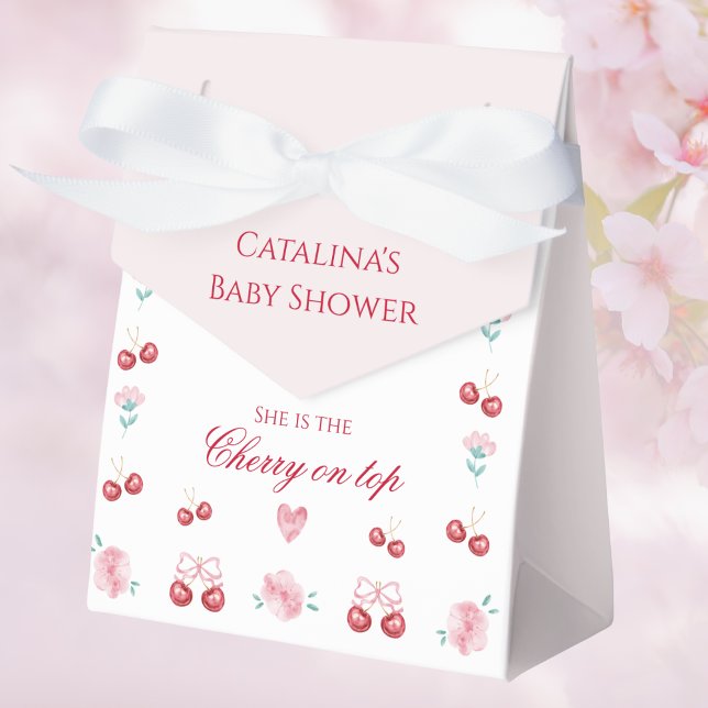 Favoritruta för Cherry on Top Blommar Baby Shower Presentaskar (Skapare uppladdad)