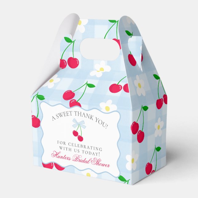 Favoritruta för Cherry Sweet Blue Coquette-Möhippa Presentaskar (Framsidan Sidan)