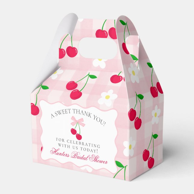 Favoritruta för Cherry Sweet Rosa Coquette-Möhippa Presentaskar (Framsidan Sidan)