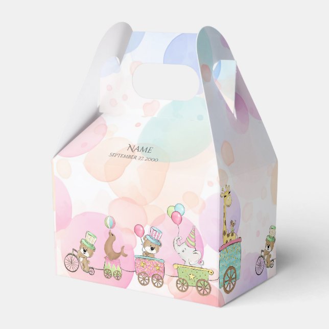 Favoritruta för cirkusdjur presentaskar (Framsidan Sidan)