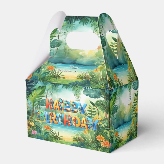 Favoritruta för cute-dinosaur presentaskar (Framsidan Sidan)