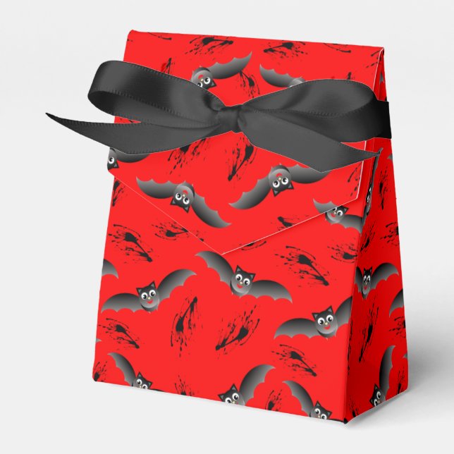 Favoritruta för Cute Halloween-Fladdermöss Presentaskar (Framsidan Sidan)