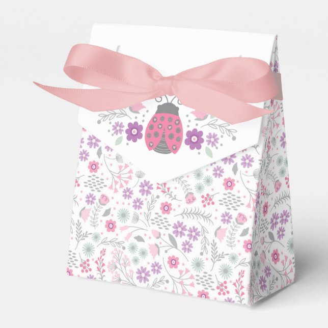 Favoritruta för Cute Ladybug-parti Presentaskar (Framsidan Sidan)