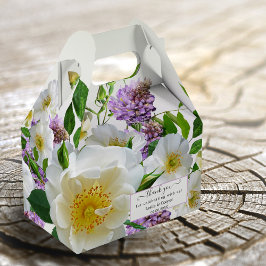 Favoritruta för elegant Blommigt Bröllop Tack Presentaskar