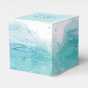Favoritruta för elegant Blue Ocean Wedor Presentaskar