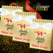 Favoritruta för elegant Guld-bröllop med anpassade