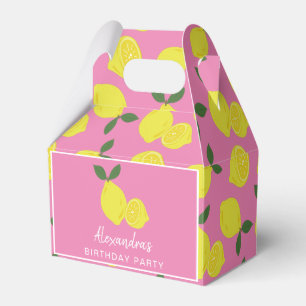 Favoritruta för elegant-Rosa för Lemon-part Presentaskar
