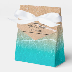 Favoritruta för elegant Tropiskt Beach-bröllop Presentaskar