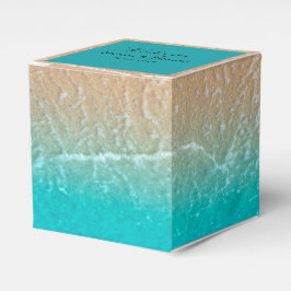 Favoritruta för elegant Tropiskt Beach-bröllop Presentaskar