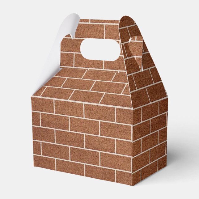 Favoritruta för en tegelvägg presentaskar (Baksidan Sidan)