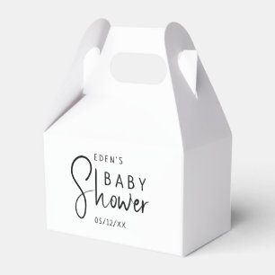 Favoritruta för enkel modern Neutralt babyvy Presentaskar