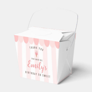 Favoritruta för Födelsedagsfest för rosa iskräm Presentaskar