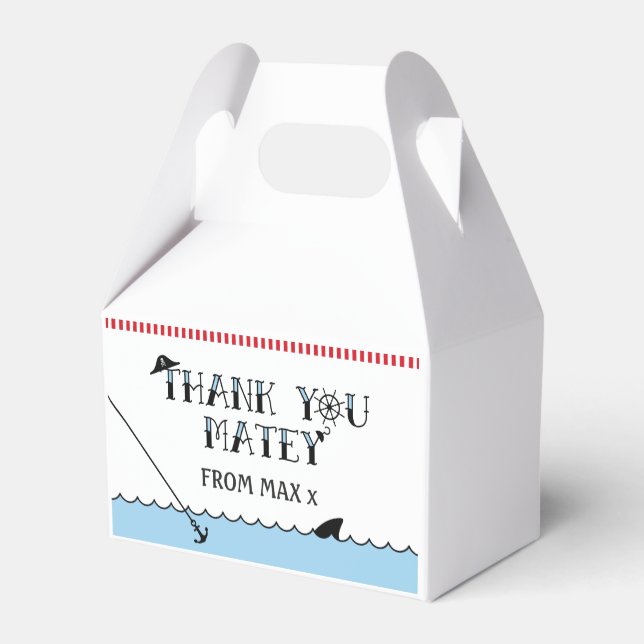 Favoritruta för Födelsedagsfest i Pirat Presentaskar (Baksidan Sidan)