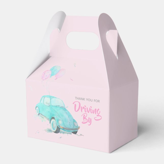 Favoritruta för 🚗 för cute Baby Shower-favoritrut Presentaskar (Framsidan Sidan)