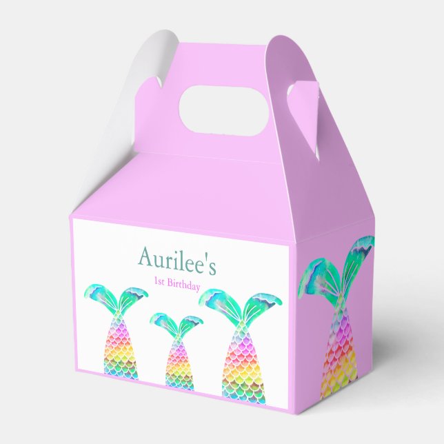 Favoritruta för första födelsedag presentaskar (Framsidan Sidan)