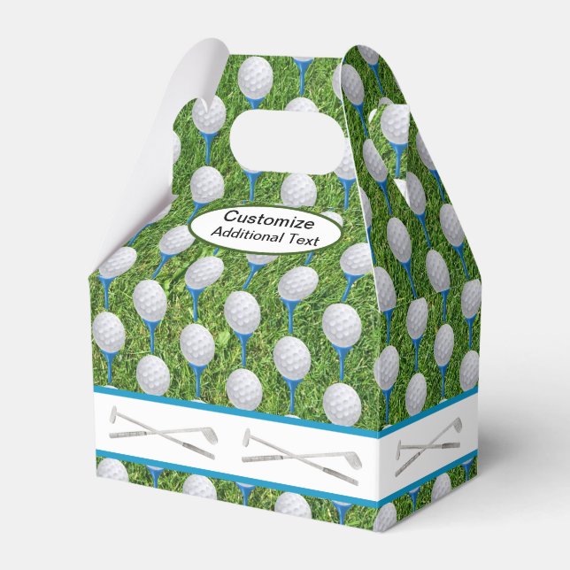 Favoritruta för Golf Bollar och Golf-Klubbar Presentaskar (Framsidan Sidan)