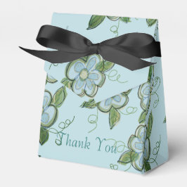 Favoritruta för Grått-blå Blommigt Presentaskar