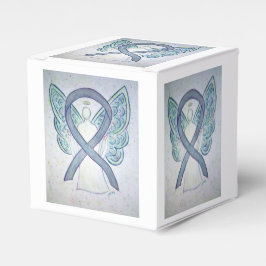 Favoritruta för grått-medvetandegörande Ribbon Ang Presentaskar