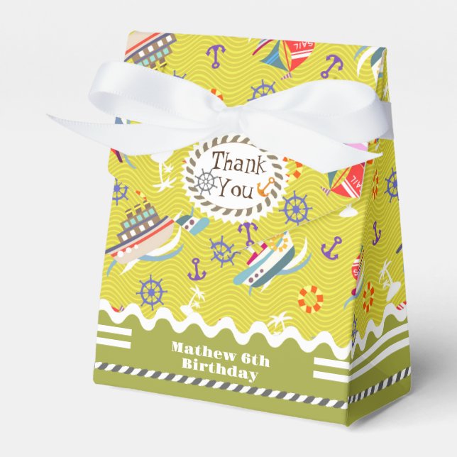 Favoritruta för Grönten roligt Boats Presentaskar (Framsidan Sidan)