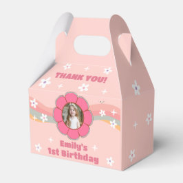 Favoritruta för Groovy Rainbow-Födelsedagsfest Presentaskar