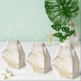 Favoritruta för guld och vit abstrakt design presentaskar