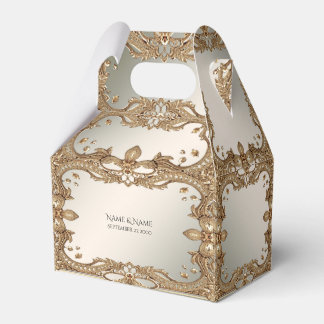 Favoritruta för Guld Ornate Presentaskar