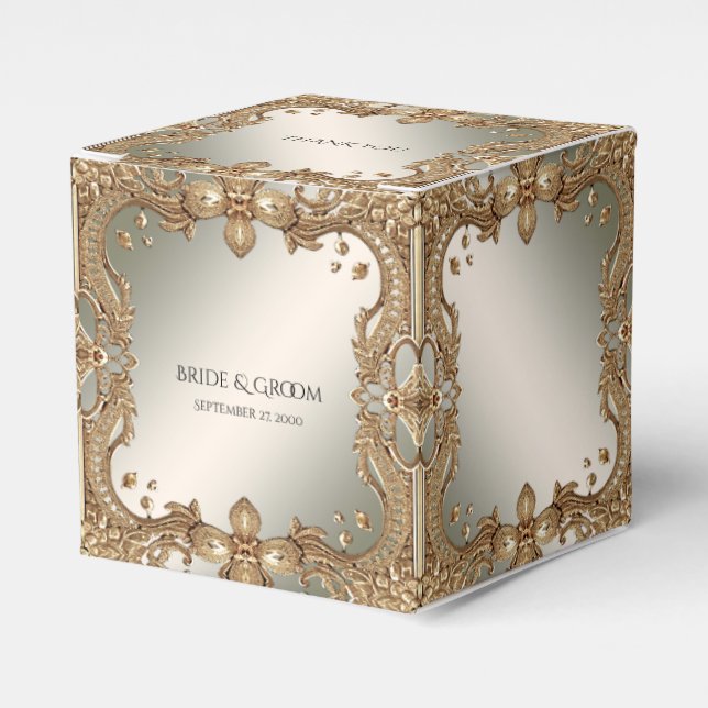 Favoritruta för Guld Ornate Ram Presentaskar (Framsidan Sidan)