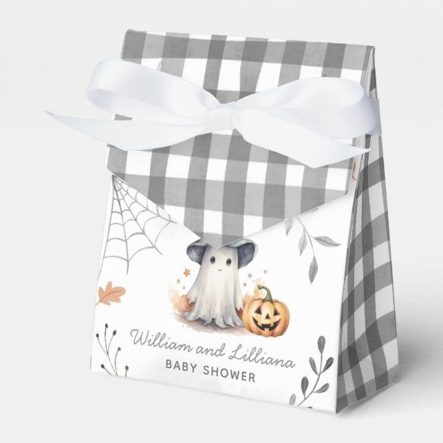 Favoritruta för Halloween Ghost Baby Shower Presentaskar (Framsidan Sidan)