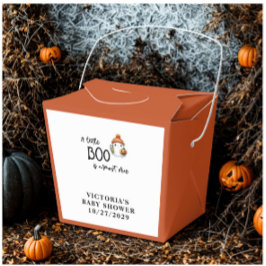 Favoritruta för halloween Little Boo Baby Shower Presentaskar