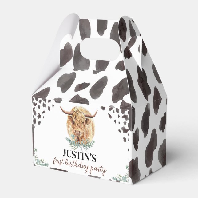 Favoritruta för höglandskö presentaskar (Framsidan Sidan)