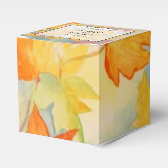 Favoritruta för Höst löv gaybröllop Presentaskar (Framsidan Sidan)