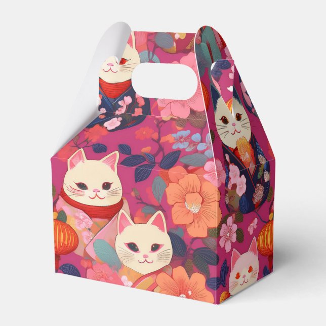 favoritruta för japansk mönster-part presentaskar (Framsidan Sidan)