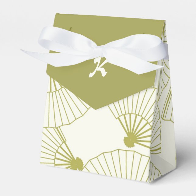 Favoritruta för japanska mappade Fläkt Presentaskar (Framsidan Sidan)